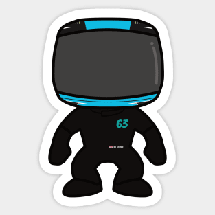 George Russell Custom Mini Figure – F1 2023 Season Sticker